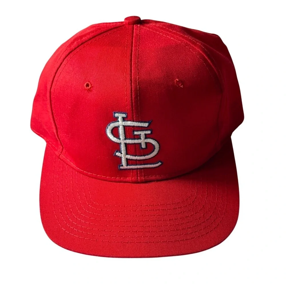 Vintage St. Louis Cardinals Eds Red West MLB Snapback Baseball Cap‎ Hat One Size